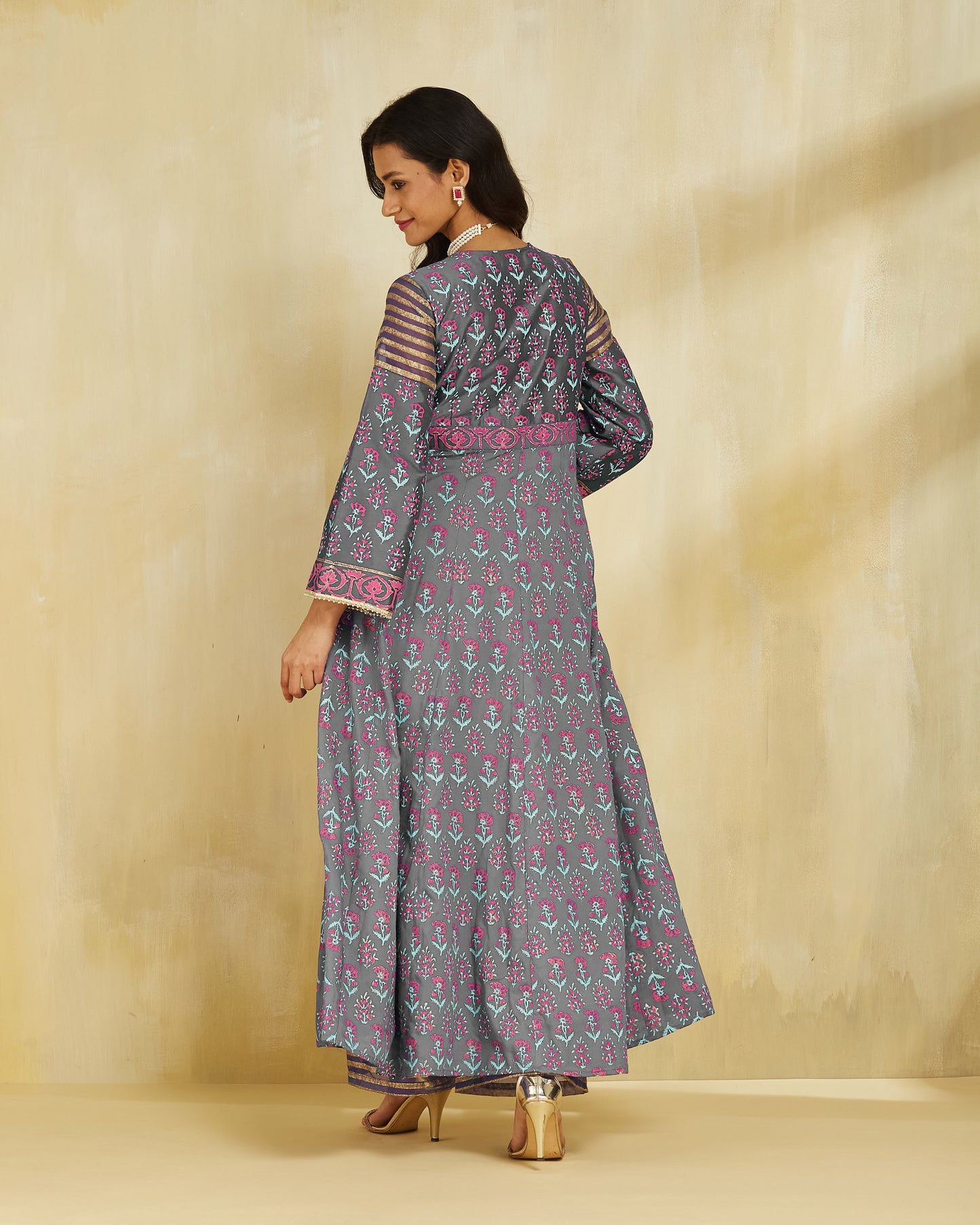 Firoza Kurta With Plazo And Dupatta