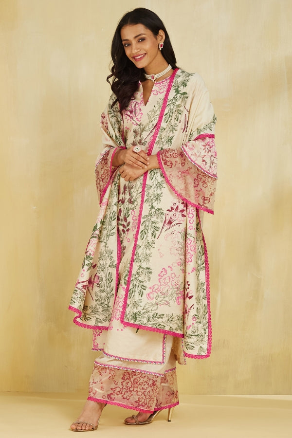 Firoza kurta with plazo