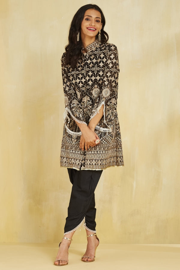 Firoza Kurta With Tulip