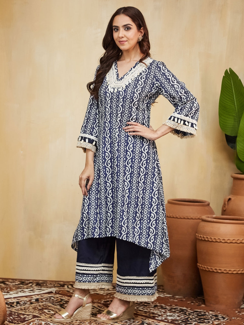 Anushka Rounded Kurta With Plazo
