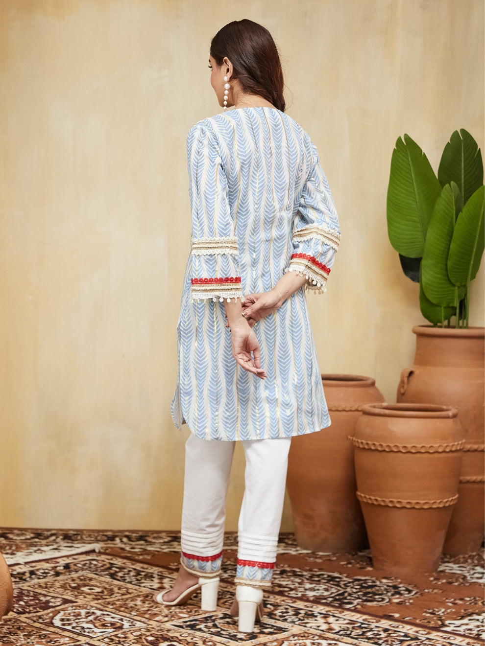 Anushka U Cut Kurta With Pant