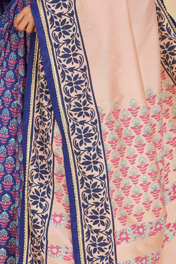 Firoza kurta with plazo and dupatta
