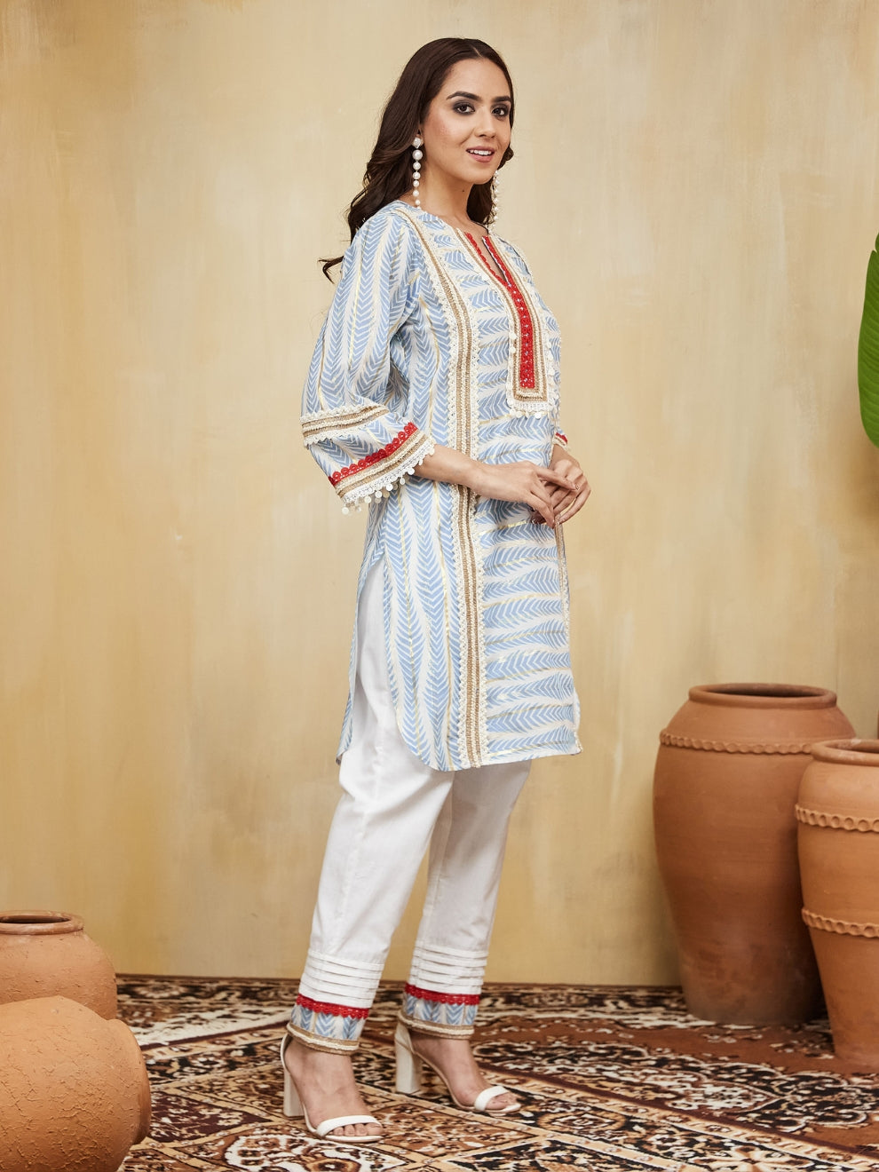 Anushka U Cut Kurta With Pant
