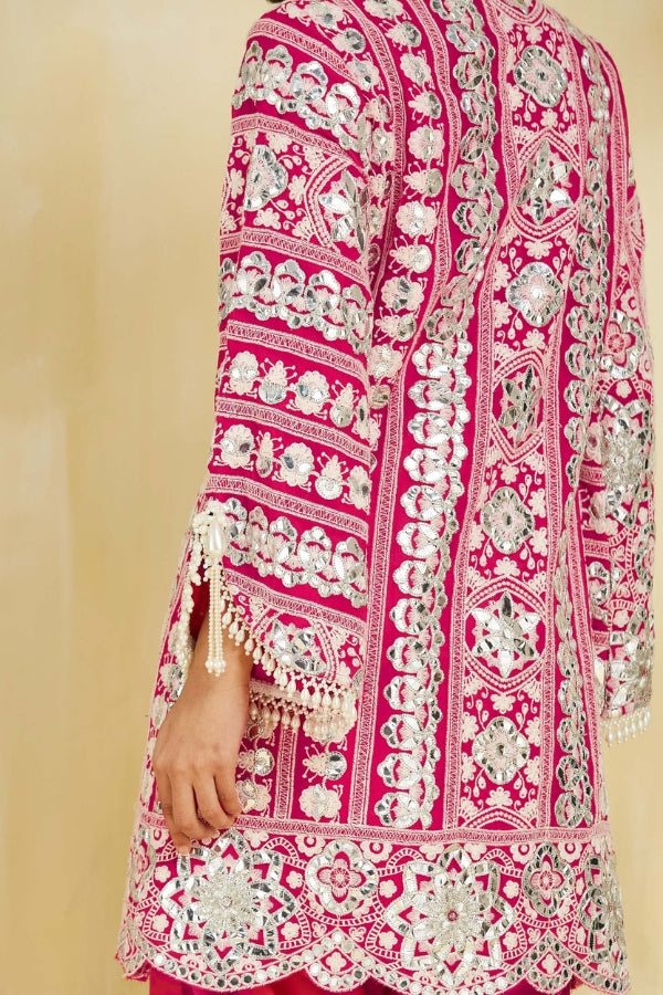 Firoza kurta with tulip