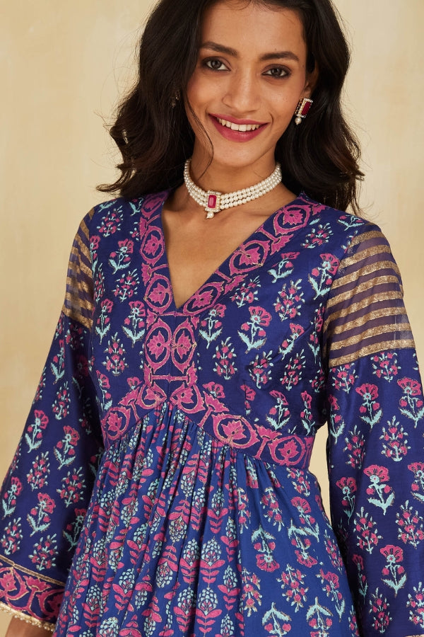 Firoza kurta with plazo and dupatta