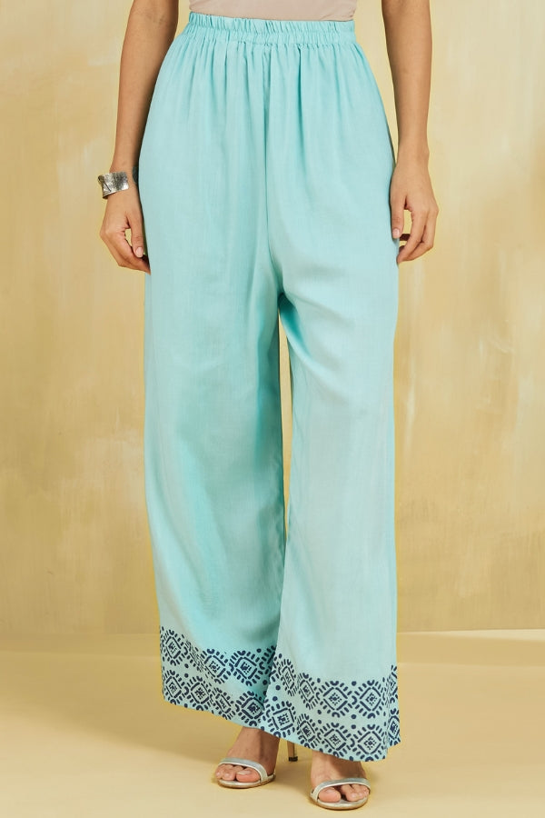Firoza Kurta With Plazo And Dupatta