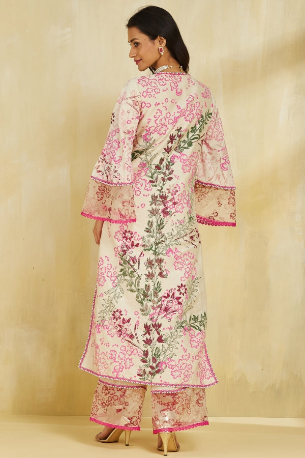 Firoza kurta with plazo