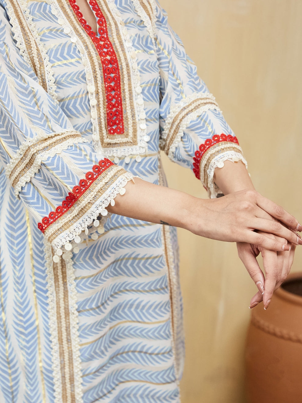 Anushka U Cut Kurta With Pant
