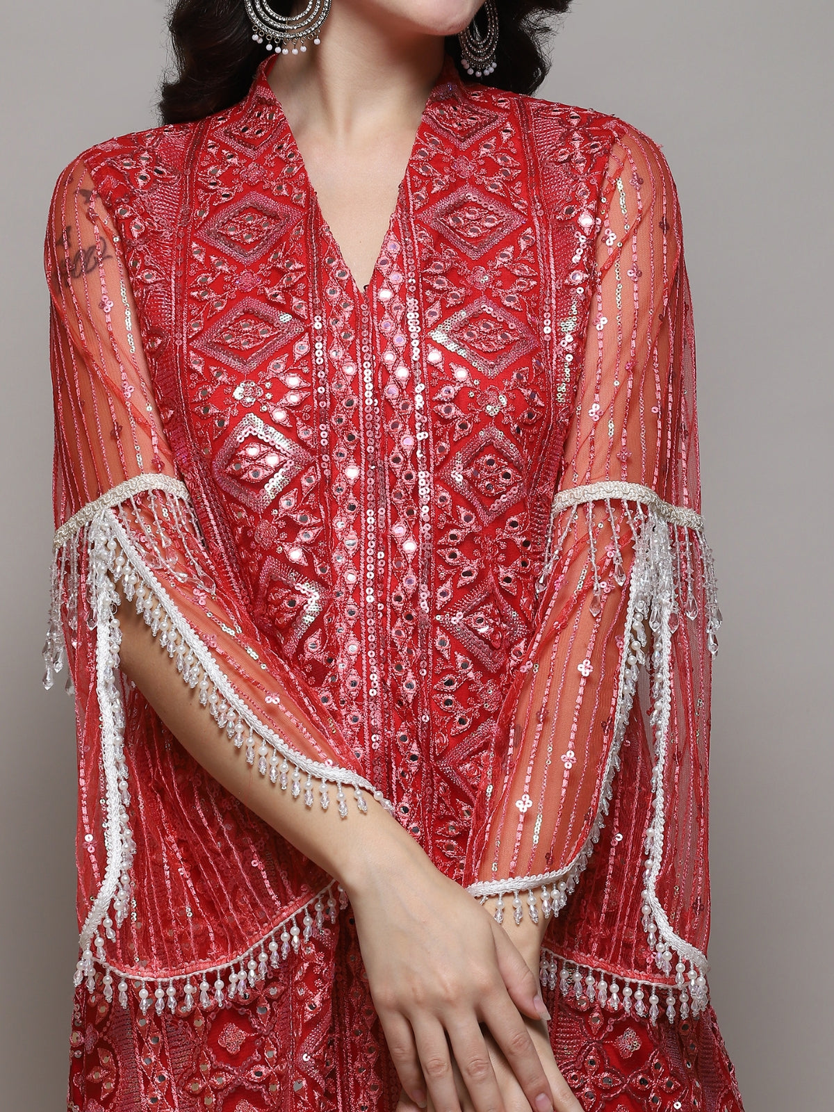 Red Azra kurta with pant