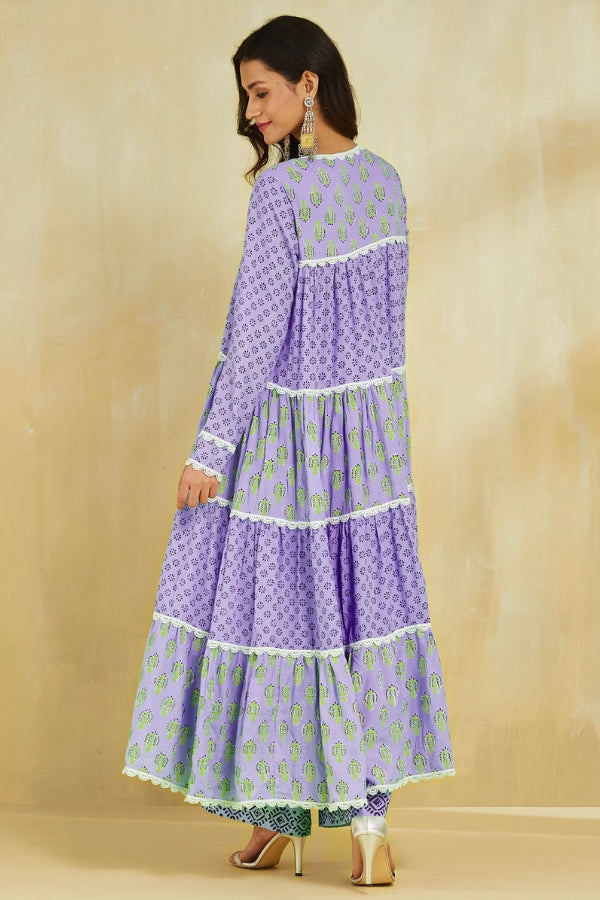 Firoza Kurta With Plazo And Dupatta