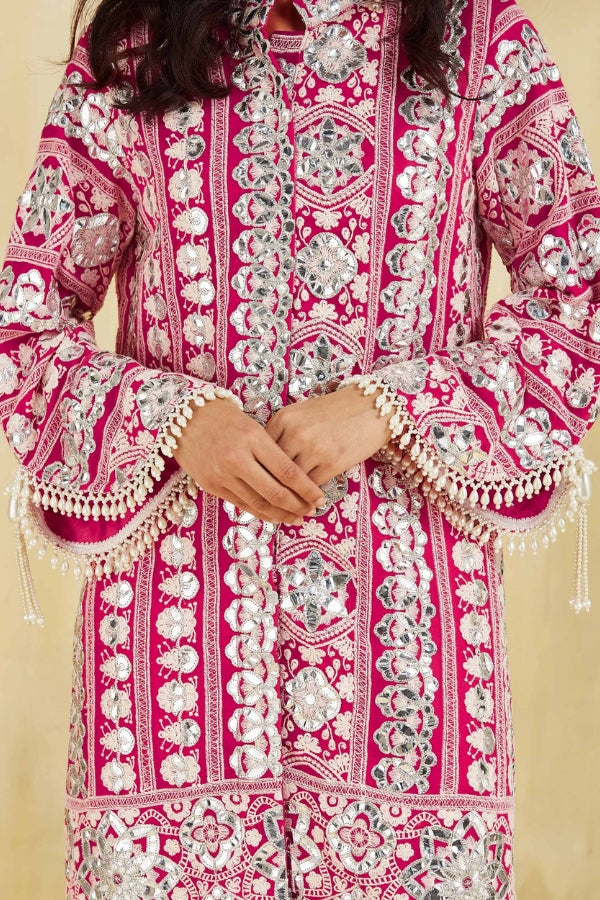 Firoza kurta with tulip