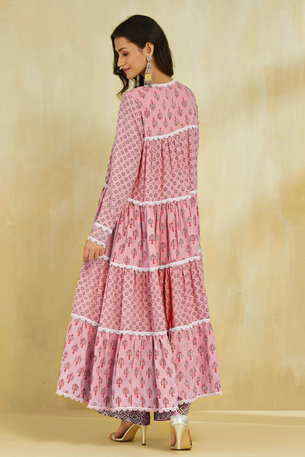 Firoza Kurta With Plazo and Dupatta