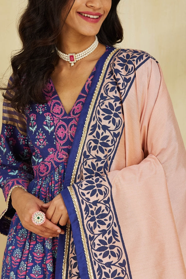 Firoza kurta with plazo and dupatta