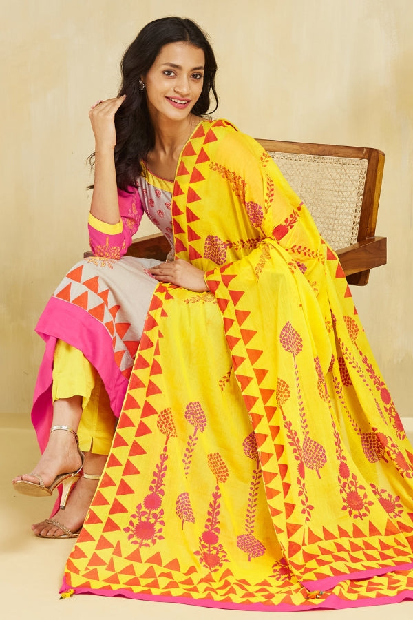 Firoza kurta with plazo and dupatta