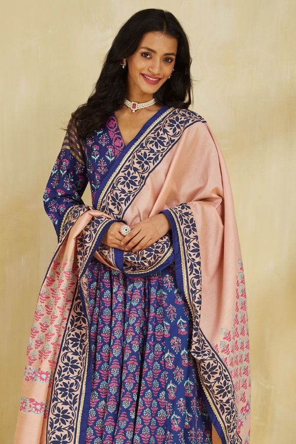 Firoza kurta with plazo and dupatta
