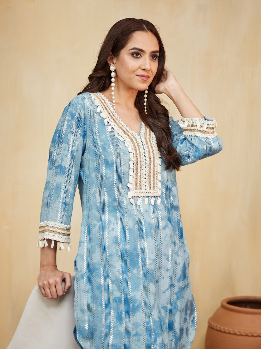Anushka U Cut Kurta With Pant