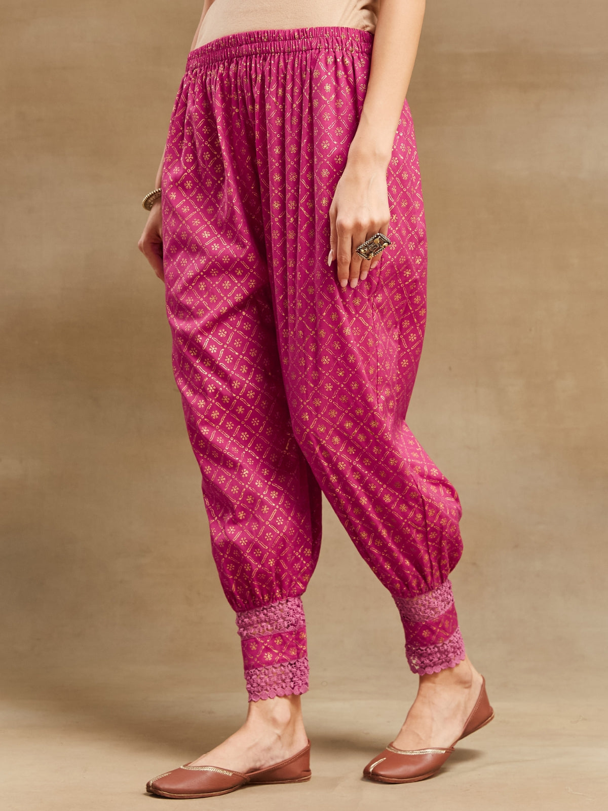 Bright pink Noor straight kurta with stole and afgani salwar