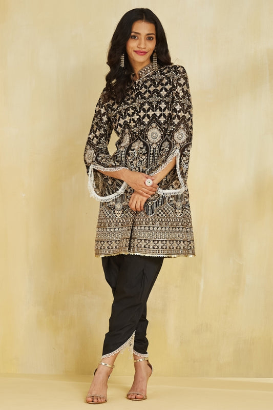 Firoza Kurta With Tulip