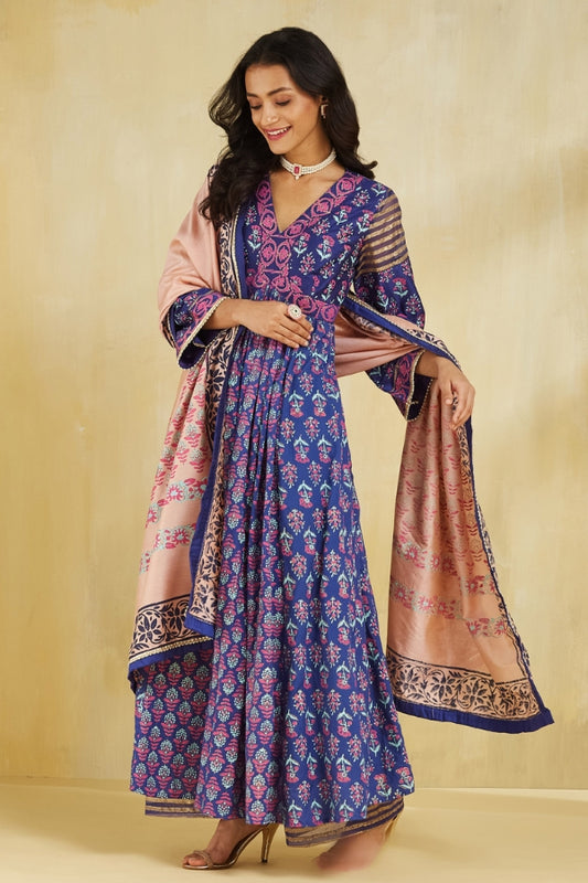 Firoza kurta with plazo and dupatta