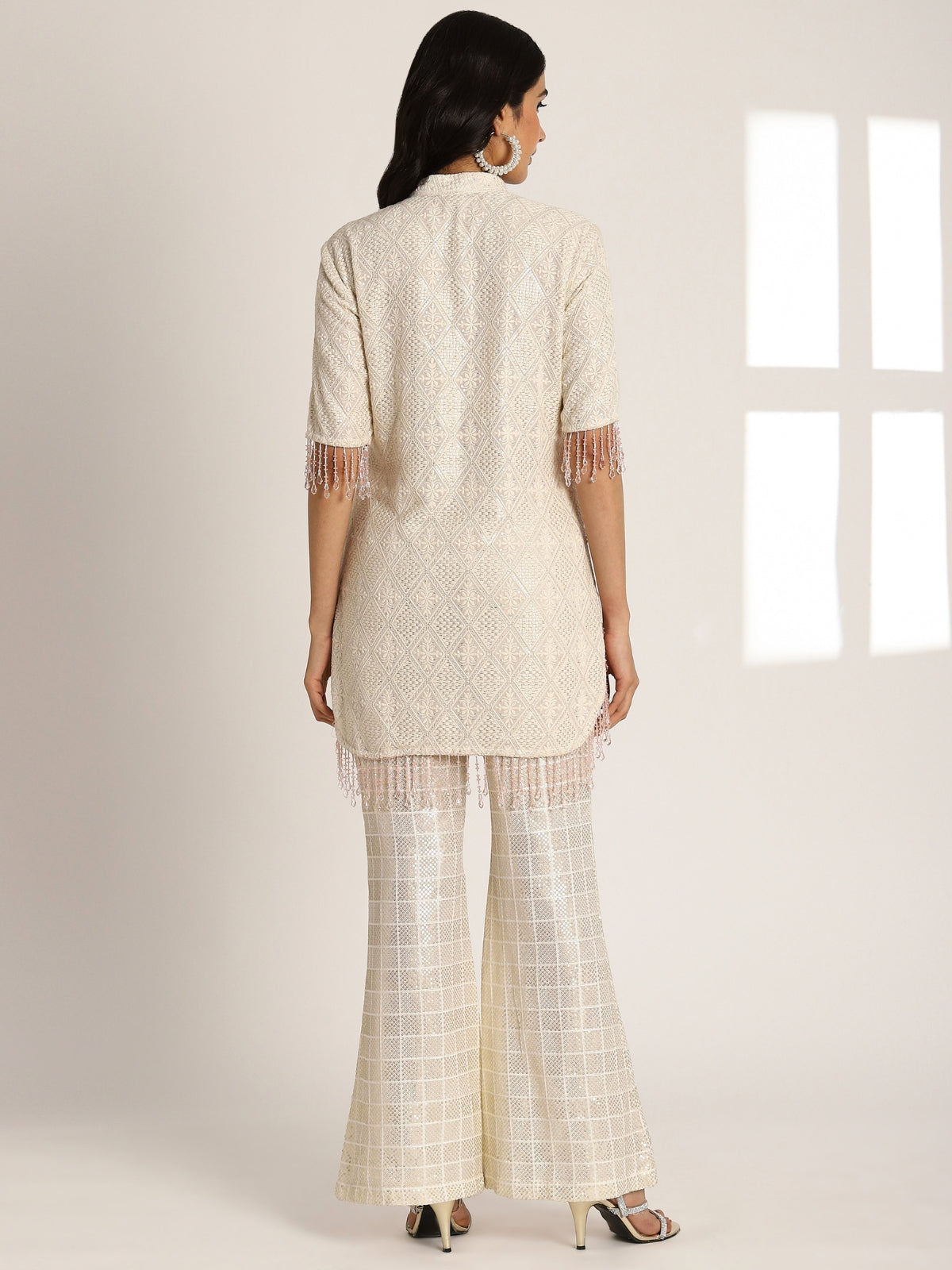 Falak Embroided Kurta With Flared Pant