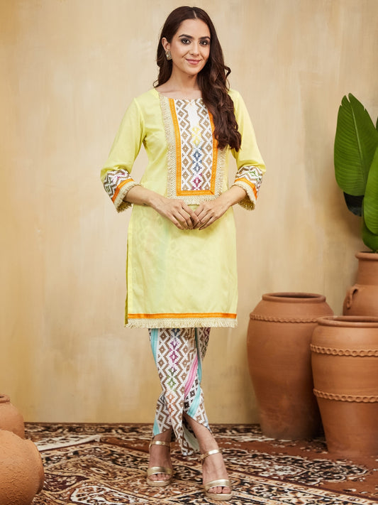 Anushka Straight Kurta With Dhoti
