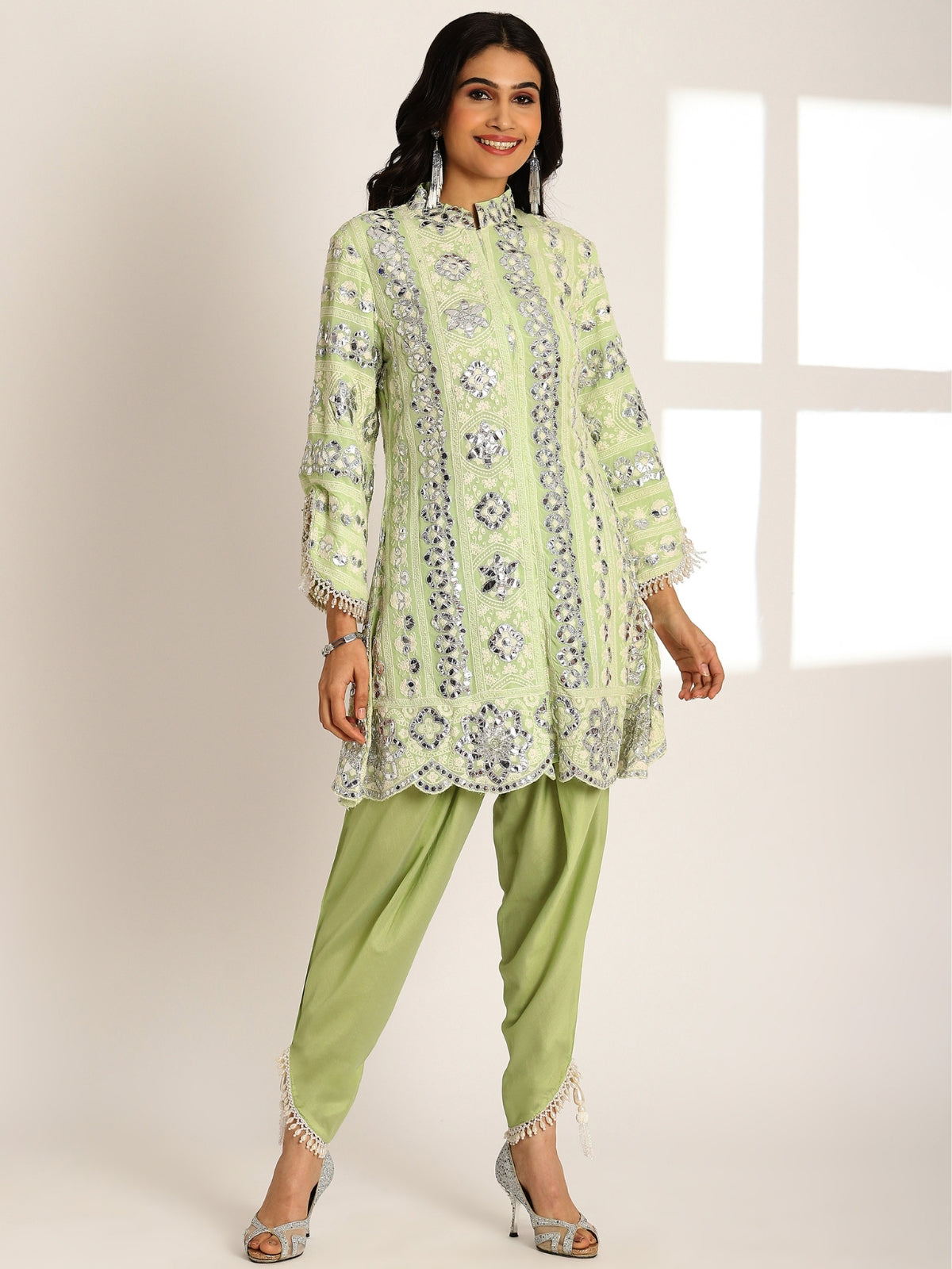 Falak Embroided Kurta With Tulip