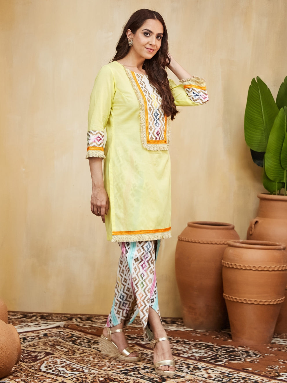 Anushka Straight Kurta With Dhoti
