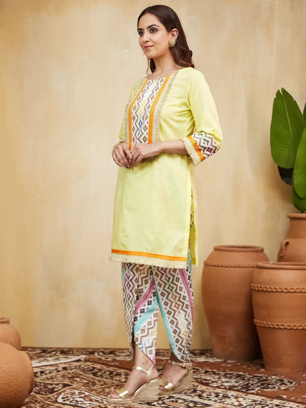 Anushka Straight Kurta With Dhoti