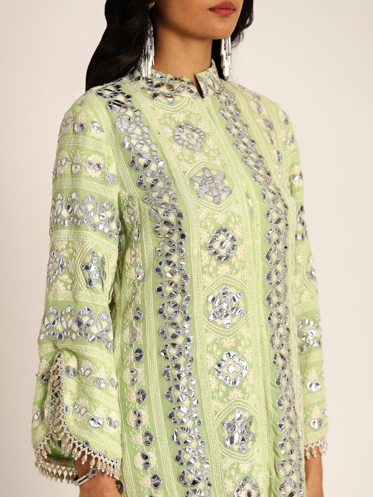 Falak Embroided Kurta With Tulip