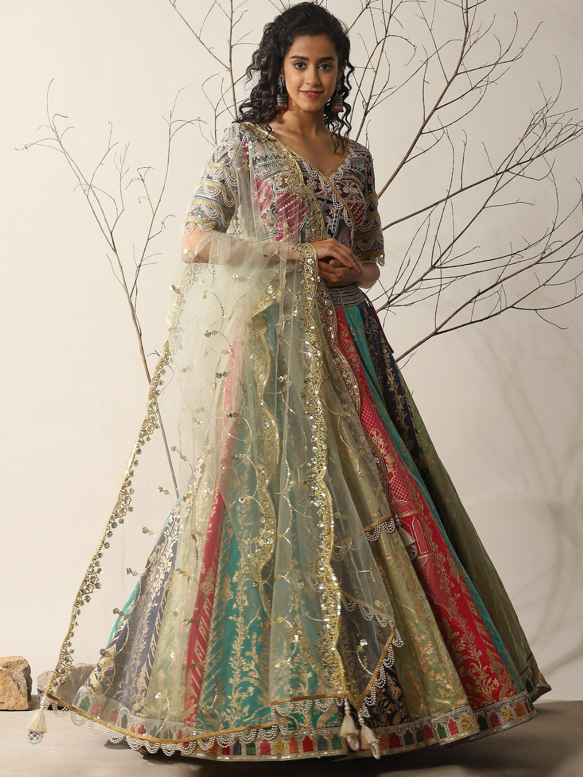 Rahat Lehenga With Blouse And Dupatta