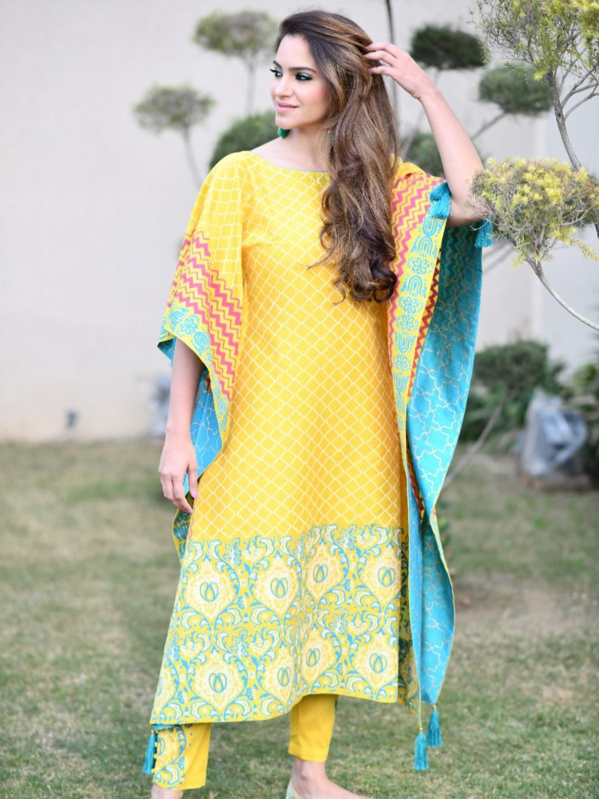 Palak Kaftan With Pant