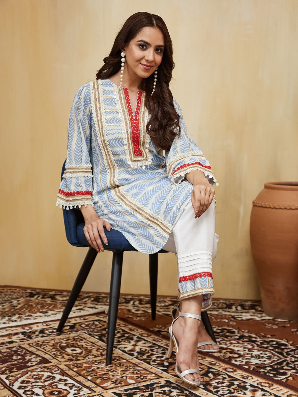 Anushka U Cut Kurta With Pant