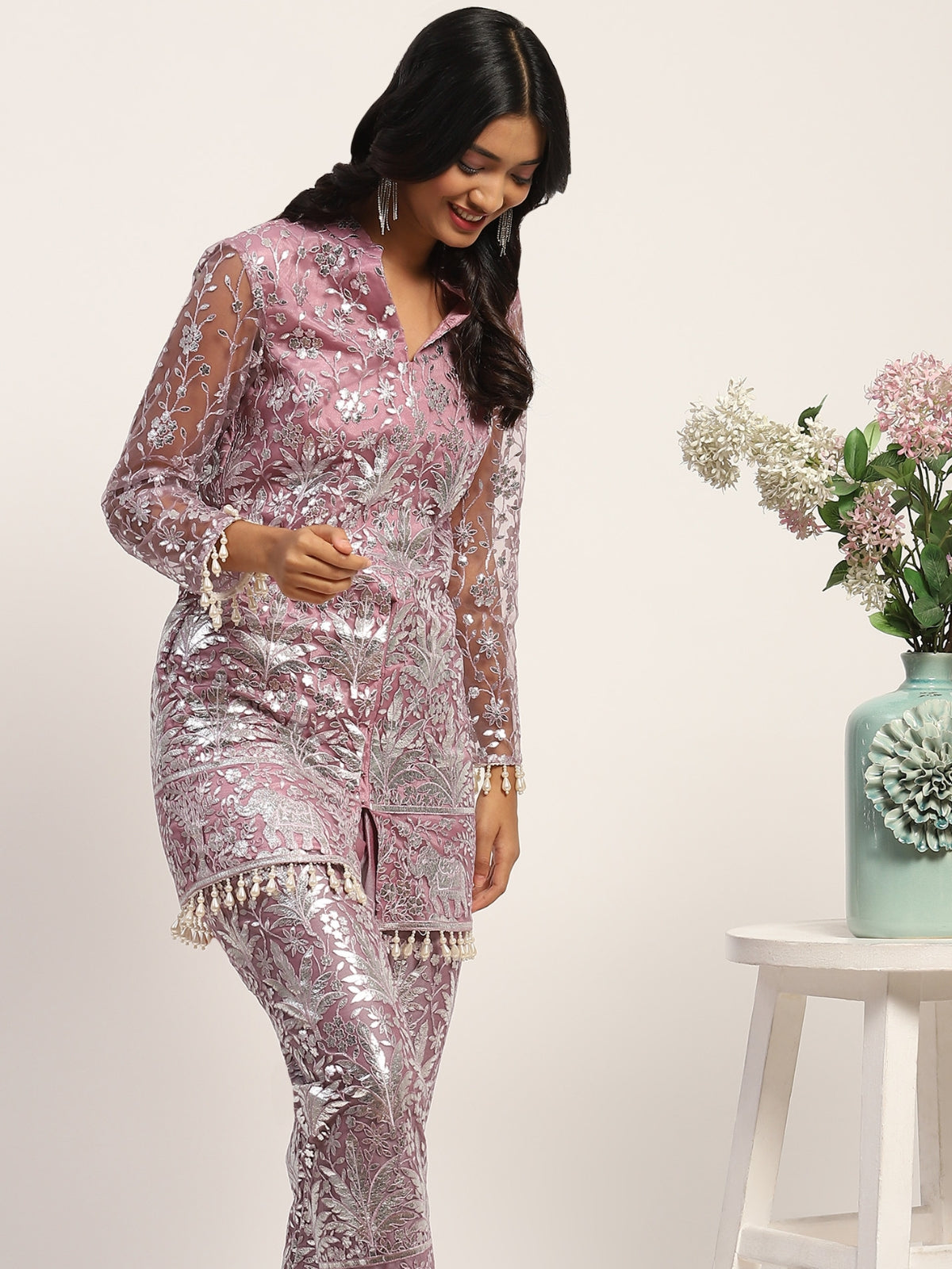 Lilac Azra kurta with pant