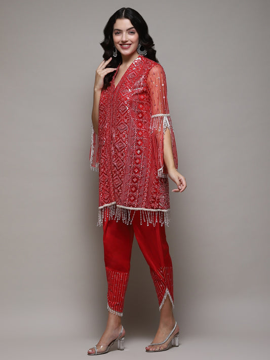 Red Azra kurta with pant