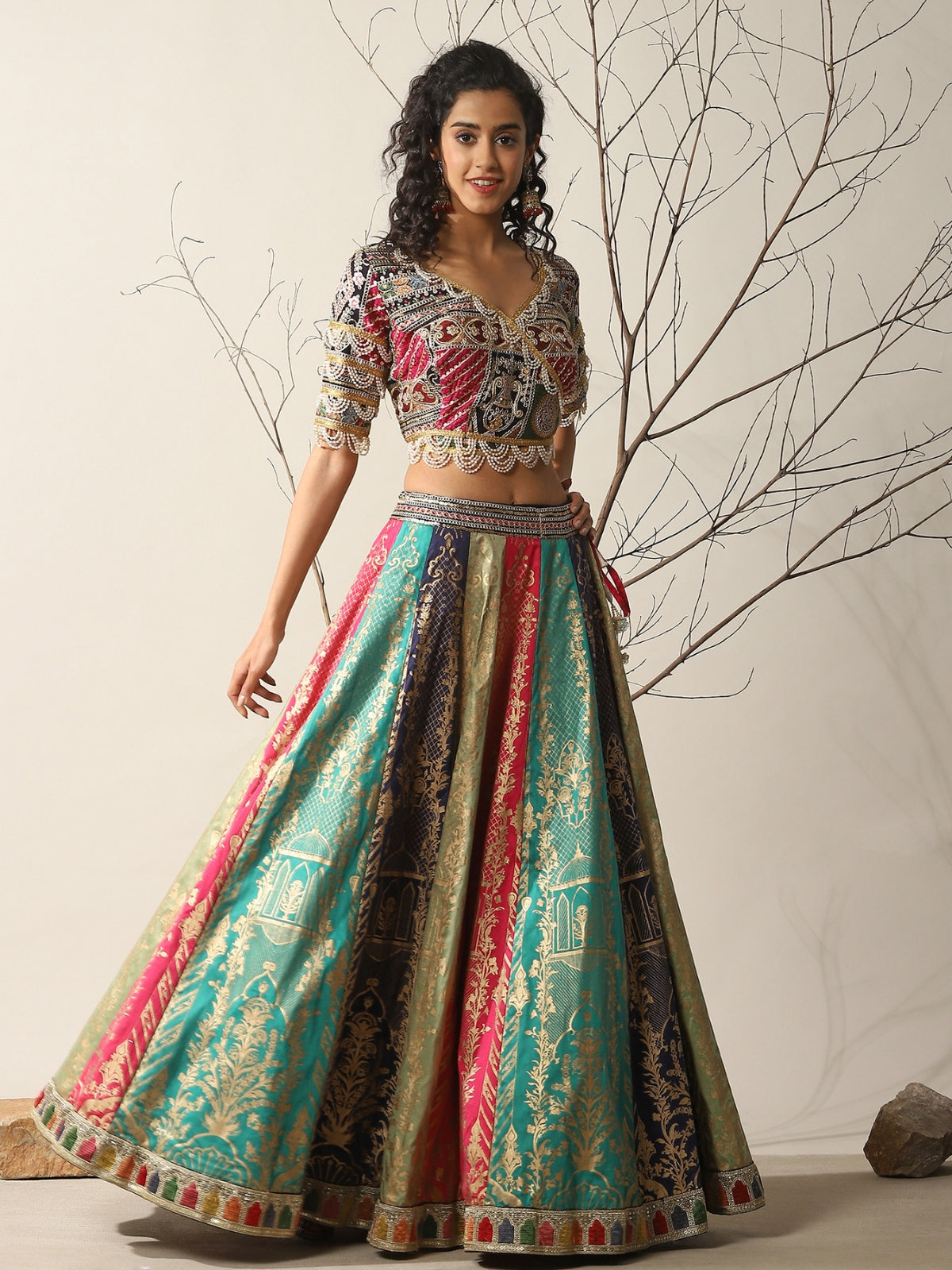 Rahat Lehenga With Blouse And Dupatta