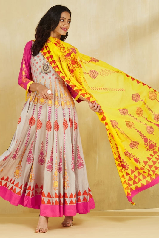 Firoza kurta with plazo and dupatta