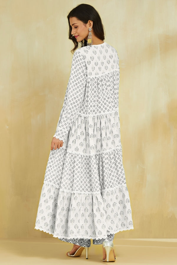 Firoza Kurta With Plazo And Dupatta