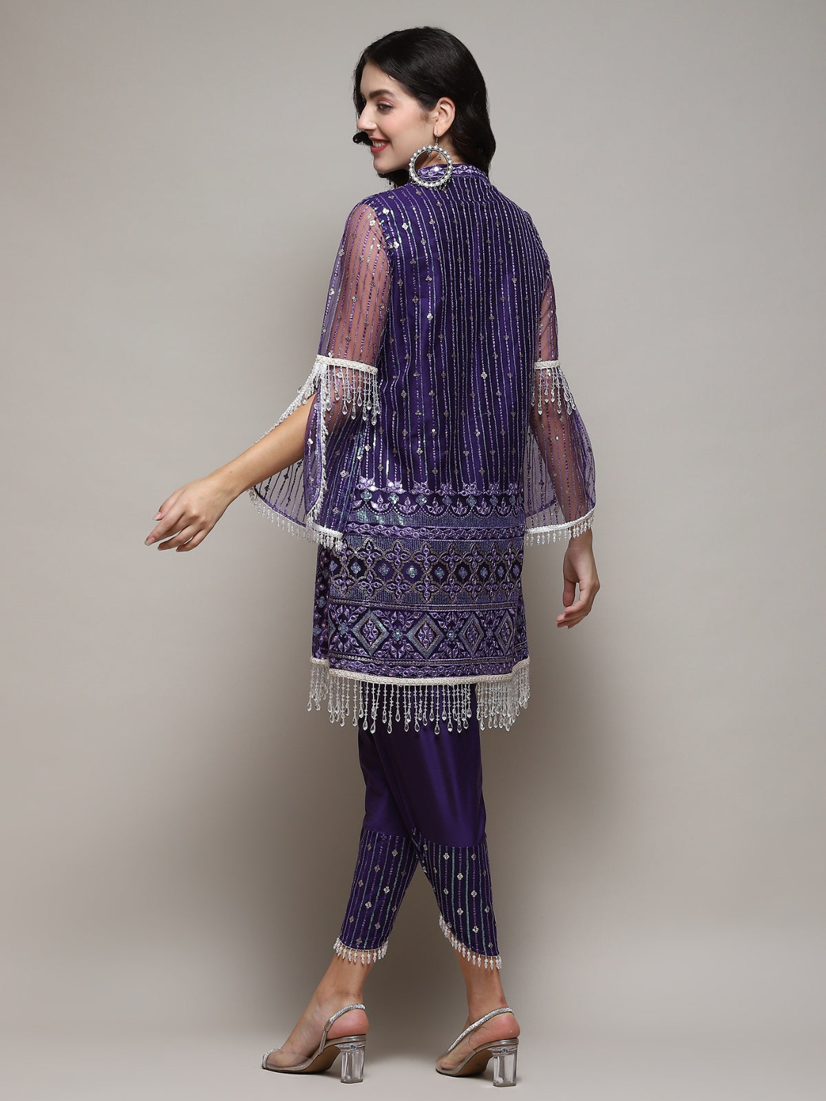 Purple Azra kurta with pant