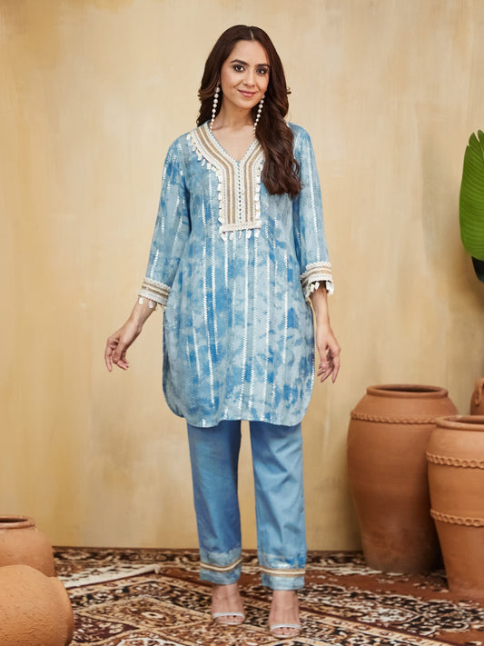 Anushka U Cut Kurta With Pant